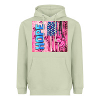 Matcha hope  breast cancer and american flag Heavyweight Hoodie - AdoDesignShop