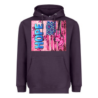 Plum hope  breast cancer and american flag Heavyweight Hoodie - AdoDesignShop