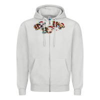 Dove Grey hohoho christmas cows Zipper Hoodie - RanaPortraitStore