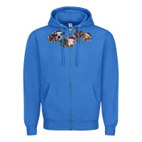 True Royal hohoho christmas cows Zipper Hoodie - RanaPortraitStore