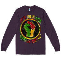 Plum it's the black history for me Long Sleeve Tee - Zillion Design Studio
