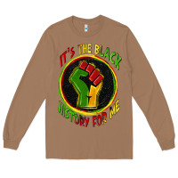Toasted Coconut it's the black history for me Long Sleeve Tee - Zillion Design Studio