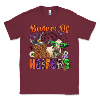 Burgundy beware of heifers Classic Tee - Zillion Design Studio