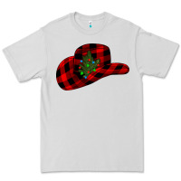 Dove Grey cowboy christmas Premium Tee - CowhideDigitalArt