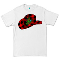 White cowboy christmas Premium Tee - CowhideDigitalArt