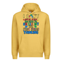 Antique Gold dont speak much because im brilliant Premium Hoodie - MaliasSmallBusiness