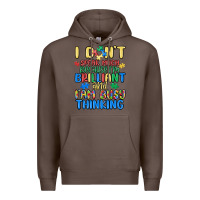 Coffee dont speak much because im brilliant Premium Hoodie - MaliasSmallBusiness