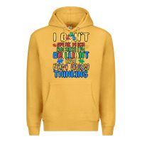 Mustard dont speak much because im brilliant Premium Hoodie - MaliasSmallBusiness