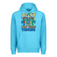 Ocean Blue dont speak much because im brilliant Premium Hoodie - MaliasSmallBusiness