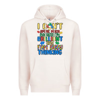 Pale Pink dont speak much because im brilliant Premium Hoodie - MaliasSmallBusiness