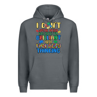 Rock dont speak much because im brilliant Premium Hoodie - MaliasSmallBusiness