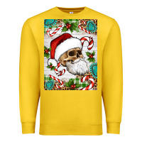 Lemon Christmas hippie skeleton santa Premium Sweatshirt - Artiststas