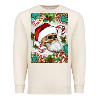 Sandshell Christmas hippie skeleton santa Premium Sweatshirt - Artiststas