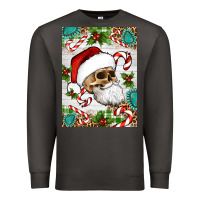 Smoke Christmas hippie skeleton santa Premium Sweatshirt - Artiststas