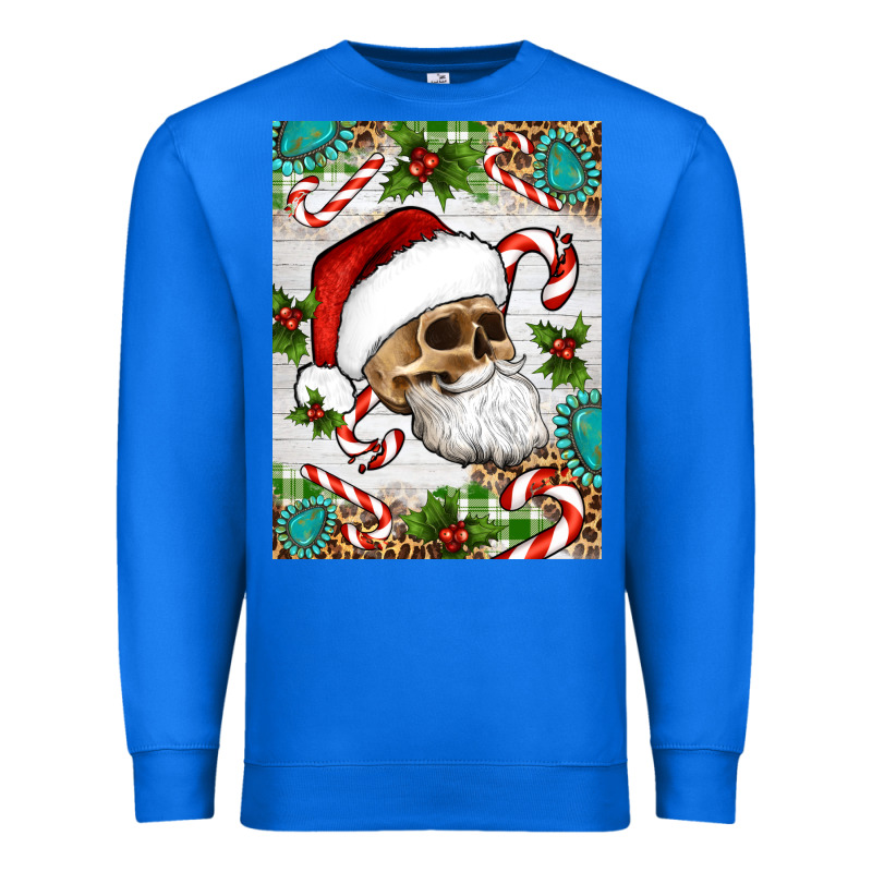 Christmas Hippie Skeleton Santa Premium Sweatshirt by Artiststas | Teevron