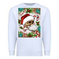 White Christmas hippie skeleton santa Premium Sweatshirt - Artiststas