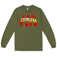 Army Green chingona Long Sleeve Tee - Zillion Design Studio