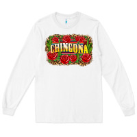 White chingona Long Sleeve Tee - Zillion Design Studio