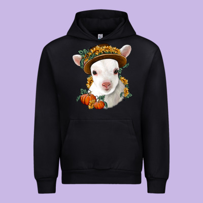 Cute Baby Lamb Thanksgiving Nancy Urban Hoodie Designed By Nancycooperartshop