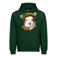 Forest Green cute baby lamb thanksgiving nancy Urban Hoodie - NancyCooperArtShop