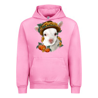 Fuchsia Pink cute baby lamb thanksgiving nancy Urban Hoodie - NancyCooperArtShop