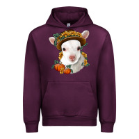 Mauve Wine cute baby lamb thanksgiving nancy Urban Hoodie - NancyCooperArtShop
