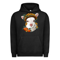 Pigment Black cute baby lamb thanksgiving nancy Urban Hoodie - NancyCooperArtShop