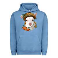 Pigment Pebble Blue cute baby lamb thanksgiving nancy Urban Hoodie - NancyCooperArtShop