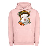 Pigment Salmon cute baby lamb thanksgiving nancy Urban Hoodie - NancyCooperArtShop