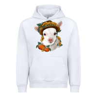 White cute baby lamb thanksgiving nancy Urban Hoodie - NancyCooperArtShop