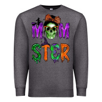 Charcoal Heather momster Premium Sweatshirt - BundleAndBundleShop