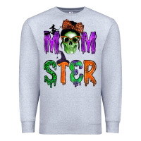 Heather Grey momster Premium Sweatshirt - BundleAndBundleShop