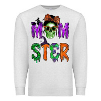 Oatmeal Heather momster Premium Sweatshirt - BundleAndBundleShop