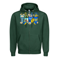 Sports Green down syndrome coffee cups Zipper Hoodie - Zillion Design Studio