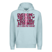 Blue Mist overcome through courage strength  malia Premium Hoodie - MaliasSmallBusiness