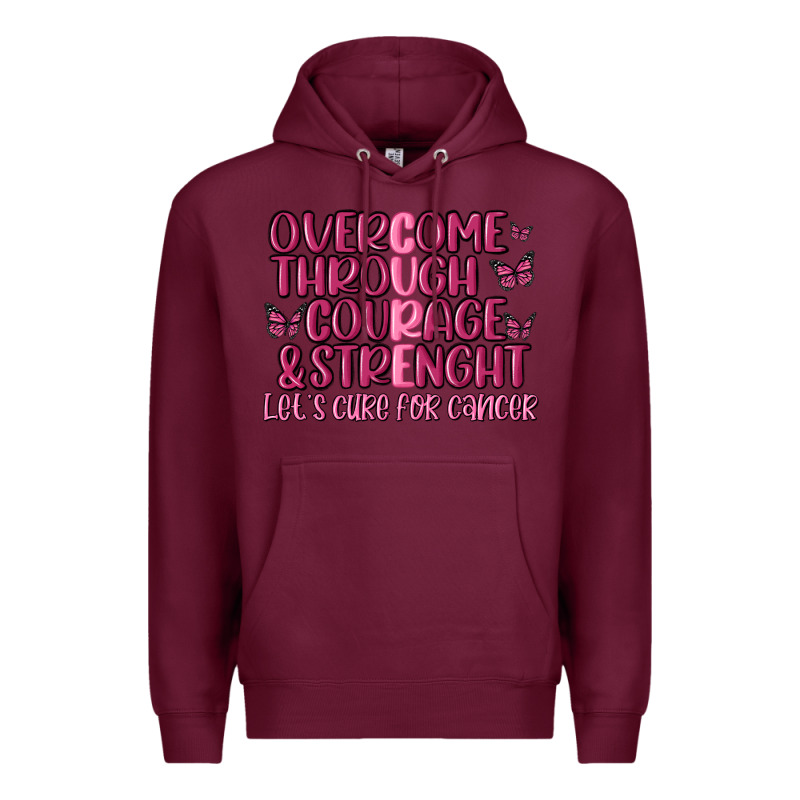 Overcome Through Courage Strength  Malia Premium Hoodie by MaliasSmallBusiness | Teevron