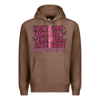 Chestnut overcome through courage strength  malia Premium Hoodie - MaliasSmallBusiness