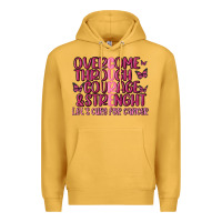 Mustard overcome through courage strength  malia Premium Hoodie - MaliasSmallBusiness