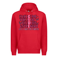 Red overcome through courage strength  malia Premium Hoodie - MaliasSmallBusiness