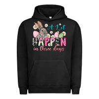 Pigment Black A lot can happen in three days Urban Hoodie - NancyCooperArtShop