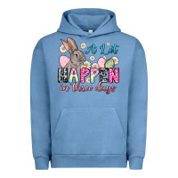 Pigment Pebble Blue A lot can happen in three days Urban Hoodie - NancyCooperArtShop