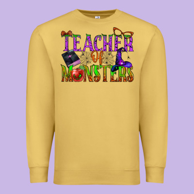 Teacher Of Monsters Premium Sweatshirt Designed By Bundleandbundleshop