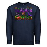Navy teacher of monsters Premium Sweatshirt - BundleAndBundleShop