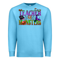 Ocean Blue teacher of monsters Premium Sweatshirt - BundleAndBundleShop