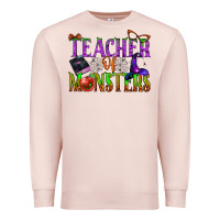 Pale Pink teacher of monsters Premium Sweatshirt - BundleAndBundleShop