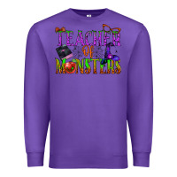 Purple teacher of monsters Premium Sweatshirt - BundleAndBundleShop