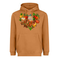 Meerkat fall pumpkin heart Heavyweight Hoodie - AdoDesignShop
