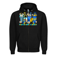 Black down syndrome coffee cups Zipper Hoodie - Zillion Design Studio