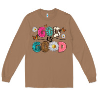 Toasted Coconut god is good Long Sleeve Tee - texasbilliewilder