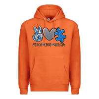 Carrot peace love autism Premium Hoodie - MaliasSmallBusiness